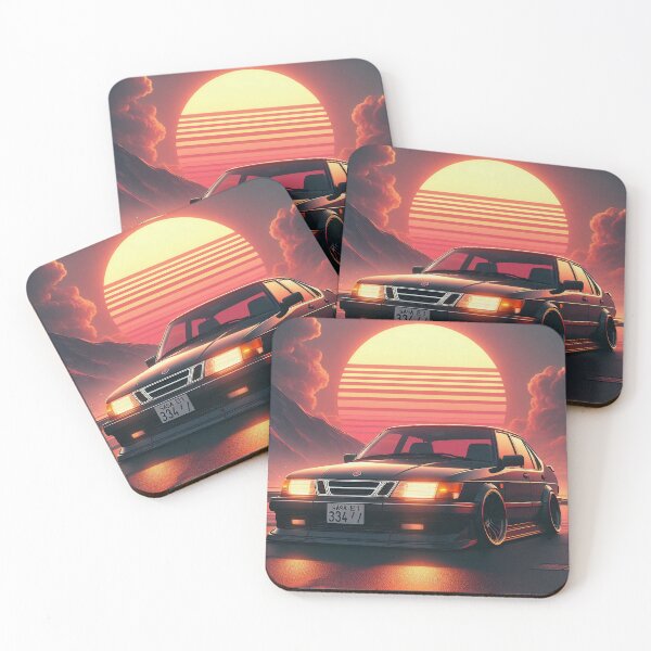 Item preview, Vintage SAAB 900 Series Jap Mod Sunset designed and sold by neildoch.