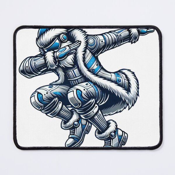 Item preview, Dabbing Futuristic Santa Claus in Cyber Holiday Outfit designed and sold by AIARTIST1.