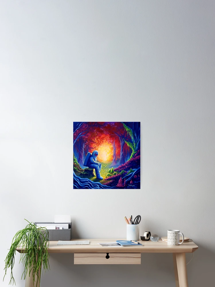 Thumbnail 2 of 3, Poster, Contemplating In Color designed and sold by flooko.