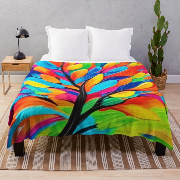 Item preview, Colorful Tree of Dreams Painting designed and sold by Health And Fitness Posts e-Store.