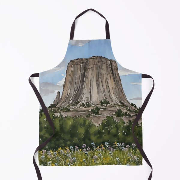 Item preview, Devils Tower National Monument Watercolor designed and sold by Magnolia Valley Art.