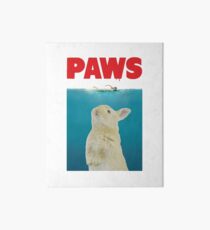 Paws Bunny Funny Jaws Movie Parody Art Board