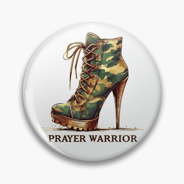 Item preview, Prayer Warrior Camouflage High Heels Military designed and sold by TomFrontierArt.