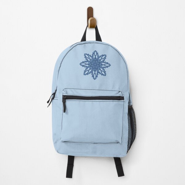 Item preview, Blue snowflake "Inspiration" on a light blue background designed and sold by Cherevan.