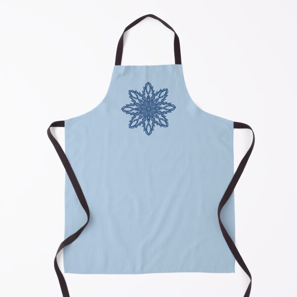 Item preview, Blue snowflake "Inspiration" on a light blue background designed and sold by Cherevan.