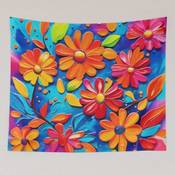 Item preview, Joyful Floral Painting designed and sold by Health And Fitness Posts e-Store.