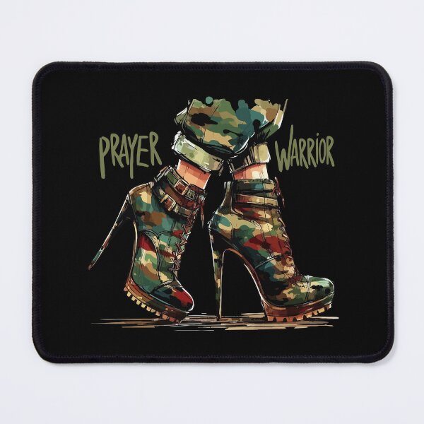 Item preview, Prayer Warrior Camouflage Funny High Heels Military designed and sold by TomFrontierArt.