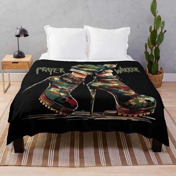 Item preview, Prayer Warrior Camouflage Funny High Heels Military designed and sold by TomFrontierArt.