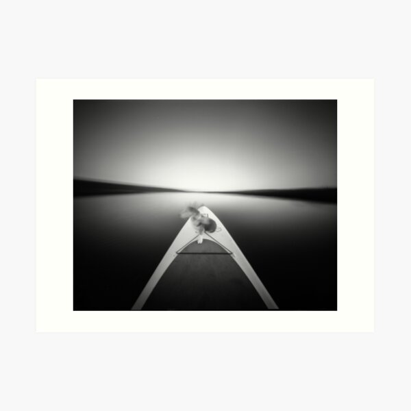 My dog on the front of my SUP - Pinhole photo Art Print