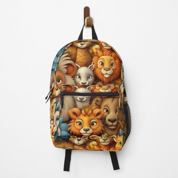 Item preview, Safari Smiles: A wonderful pattern celebrating the beauty and diversity of African wildlife, with cartoon animals of all shapes and sizes. designed and sold by Grang Art Artistic Designs.