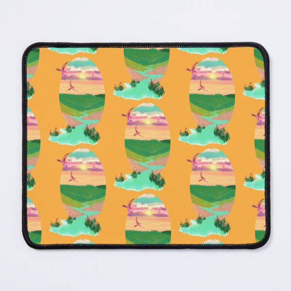 Item preview, Sunny Landscape with Flying Birds: Beautiful Nature Illustration designed and sold by Pandositive.