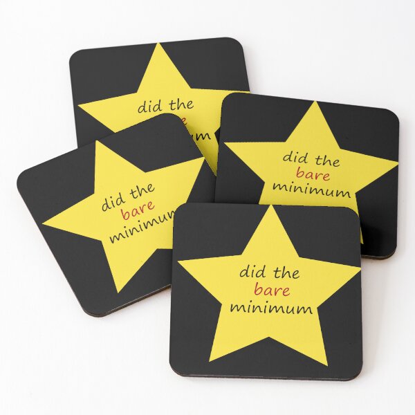 Item preview, Bare minimum - Congrates They're not dead - Gold Star designed and sold by Mahmoud Salah.