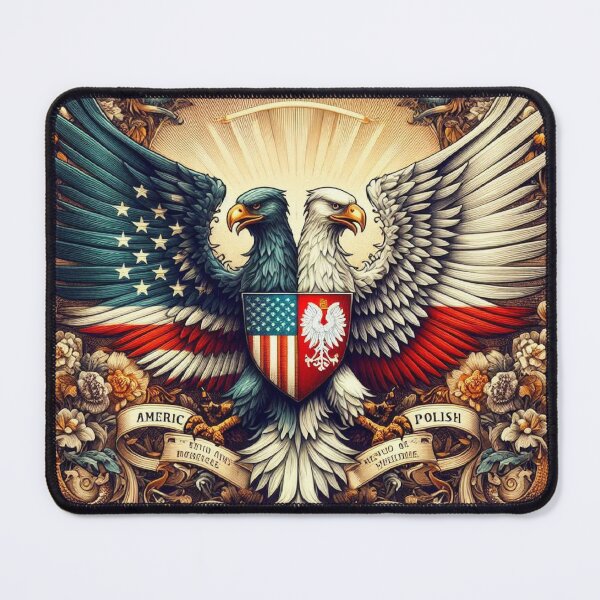 Item preview, Unity of American and Polish heritage through symbolic artistry. designed and sold by freackly.