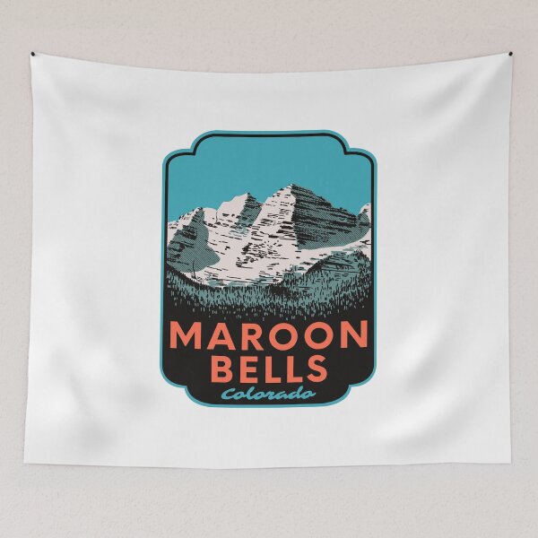 Item preview, Maroon Bells Colorado Retro designed and sold by HalpinDesign.
