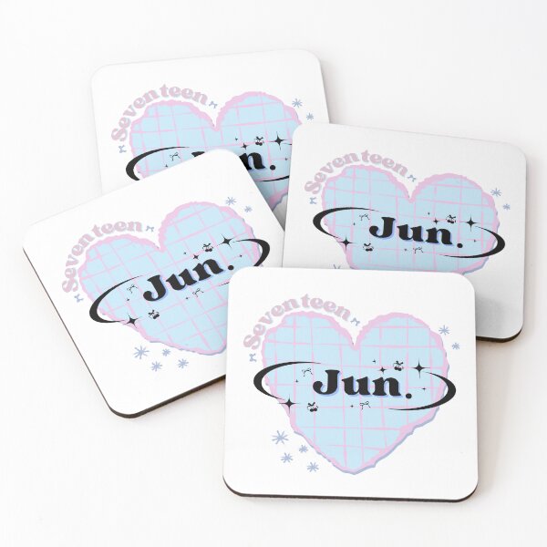 Item preview, SEVENTEEN's Jun K-Pop Heart Scrapbook Design - Blue And Pink Carat designed and sold by AJUNICE STUDIO.