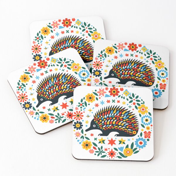 Item preview, Scandinavian Folk Art Echidna designed and sold by FOLK ART FUSION by heidiannemorris.