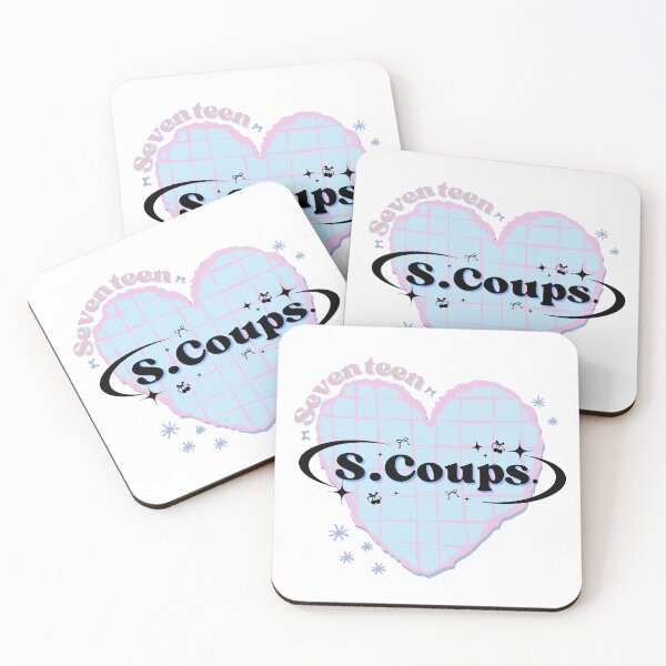 Item preview, SEVENTEEN's S.COUPS K-Pop Heart Scrapbook Design - Blue And Pink Carat designed and sold by AJUNICE STUDIO.