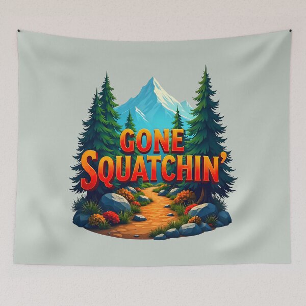 Item preview, Gone Squatchin Bigfoot Hunter designed and sold by TheArtOfPat.