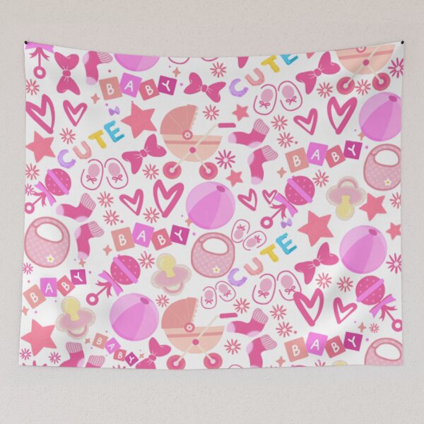 Item preview, Adorable Baby Pink Cute Baby Girl Nursery designed and sold by DesignYourWaystore.