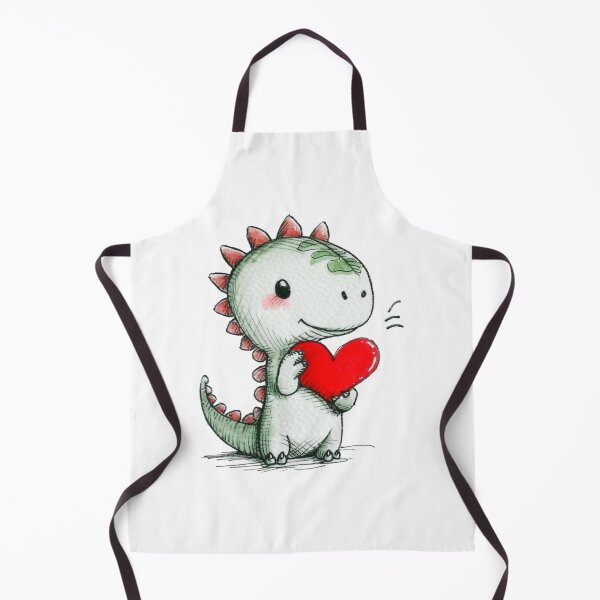 Item preview, Cute Dragon Baby with Red Heart designed and sold by KawaiiArtStyle.