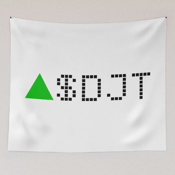 Item preview, Trump Media & Technology Group Corp - DJT - Stock Ticker Green Black Font designed and sold by frankyou.