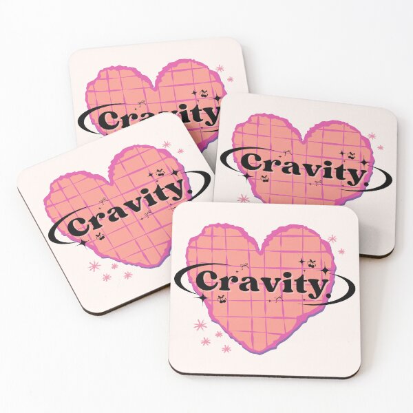 Item preview, CRAVITY K-Pop Heart Scrapbook Design in Pink & Peach designed and sold by AJUNICE STUDIO.