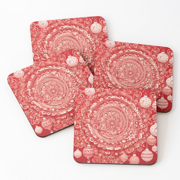 Item preview, Abstract red Christmas scene designed and sold by Coolparrotgirl.