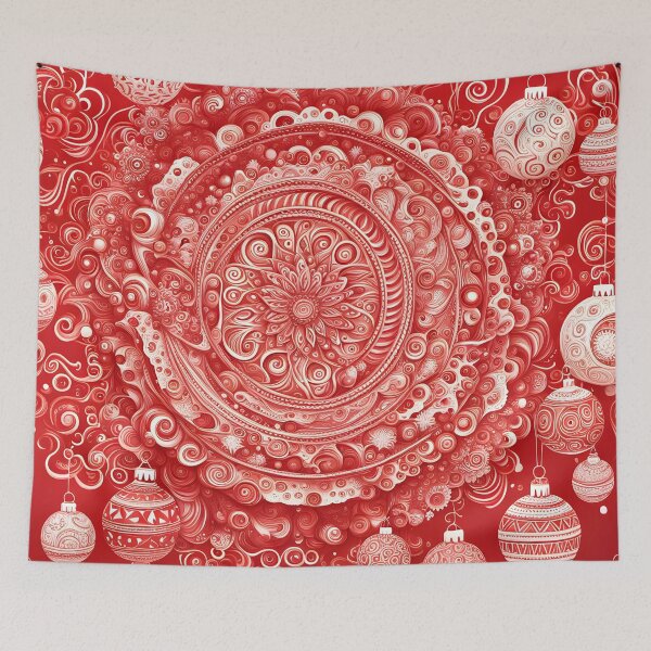Item preview, Abstract red Christmas scene designed and sold by Coolparrotgirl.