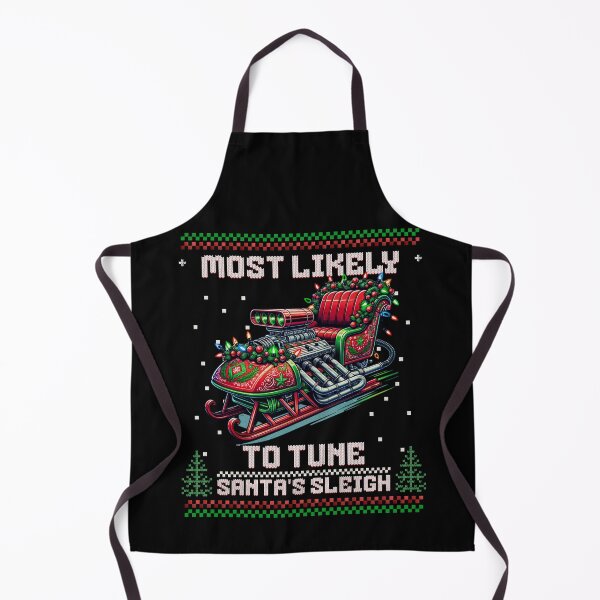 Item preview, Most Likely To Tune Santa's Sleigh Funny Cute Christmas Racing Supercharger Xmas Racer Christmas Lights Holiday designed and sold by CarantinedChaos.