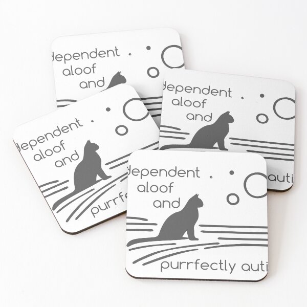Item preview, Independent, aloof, and purrfectly autistic. designed and sold by ndmedia.