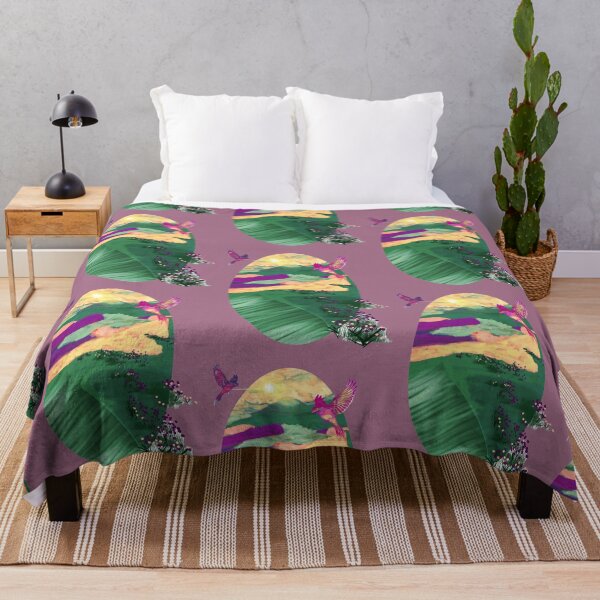 Item preview, Flying Birds in a Sunny Green Meadow: Serene Nature Landscape Illustration designed and sold by Pandositive.
