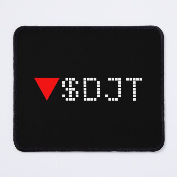 Item preview, Trump Media & Technology Group Corp - DJT - Stock Ticker Red White Font designed and sold by frankyou.