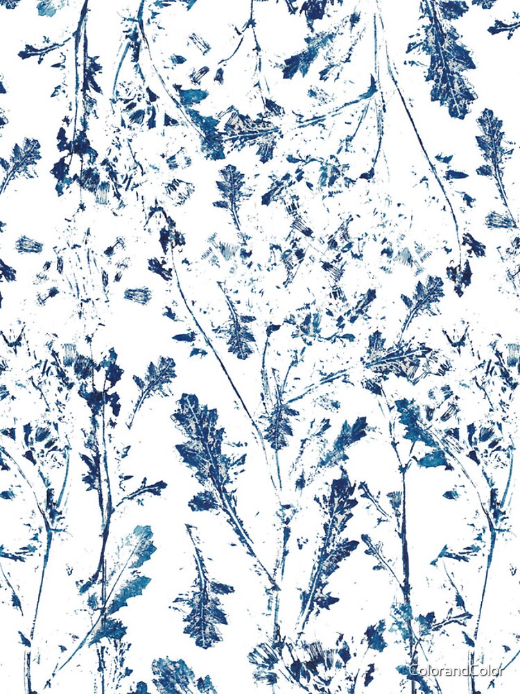 Thumbnail 4 of 4, iPhone Case, indigo leaves pattern designed and sold by ColorandColor.