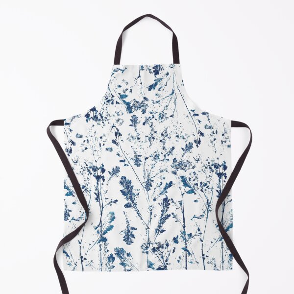Item preview, indigo leaves pattern designed and sold by ColorandColor.