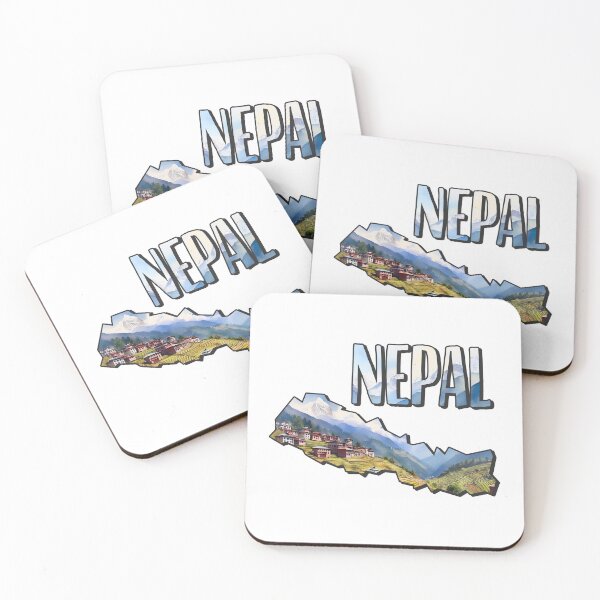 Item preview, Nepal Watercolor Map designed and sold by Motivburg.