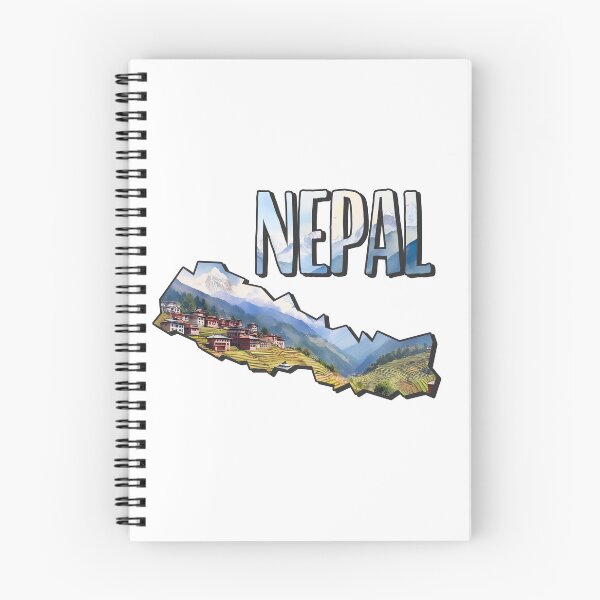 Item preview, Nepal Watercolor Map designed and sold by Motivburg.