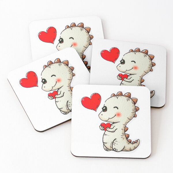 Item preview, Cute Dragon Baby with Red Heart designed and sold by KawaiiArtStyle.