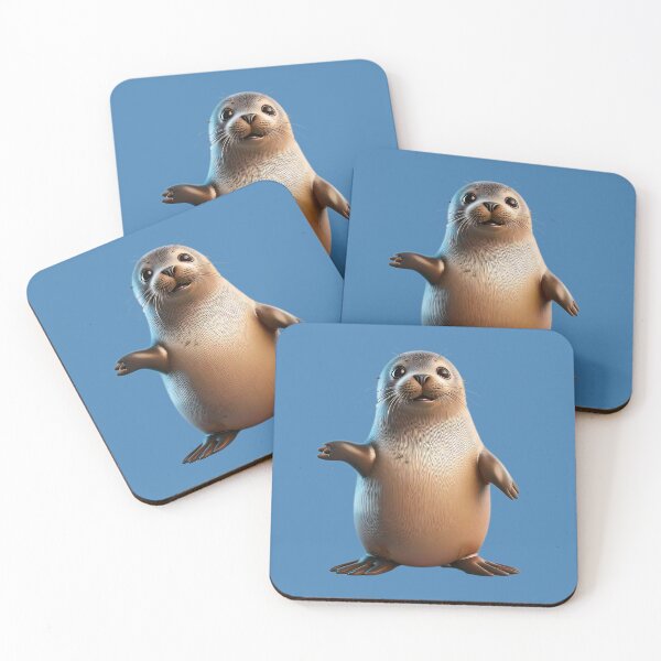 Item preview, Playful and Curious Seal designed and sold by AleTot.