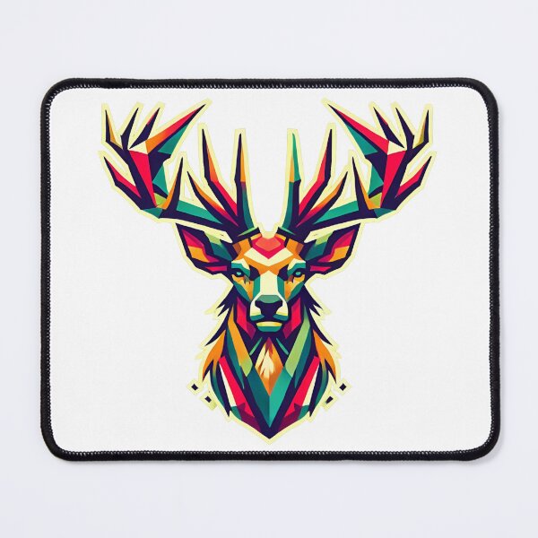 Item preview, Majestic Deer Head Pop Art Illustration designed and sold by CyberPeakZ.