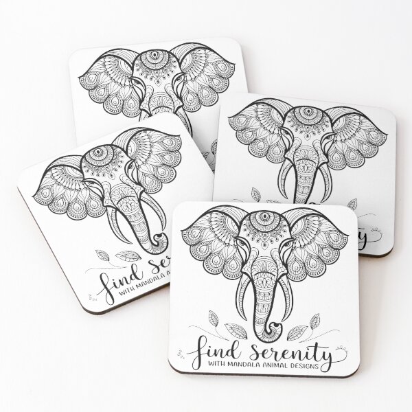 Item preview, Serenity Elephant Mandala - Relaxing Animal Design for Mindfulness designed and sold by ObjCrea123.