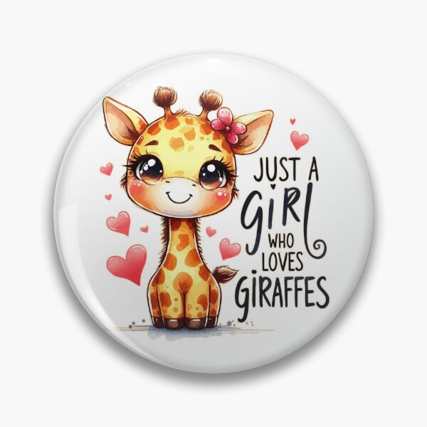 Item preview, Just a Girl Who Loves Giraffes designed and sold by TomFrontierArt.