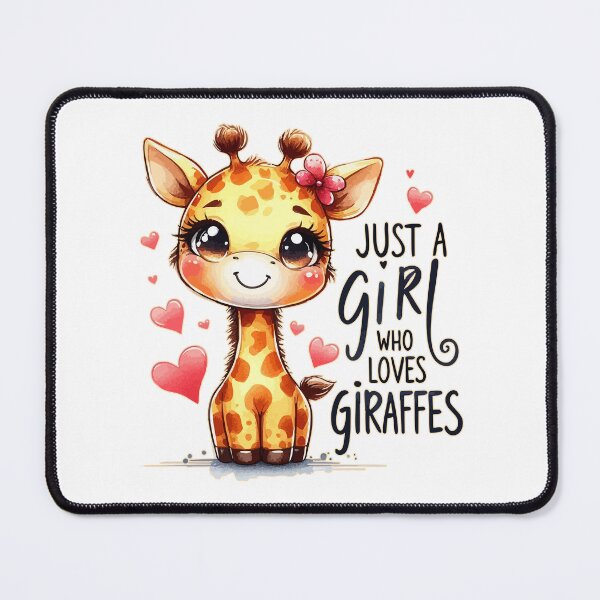 Item preview, Just a Girl Who Loves Giraffes designed and sold by TomFrontierArt.