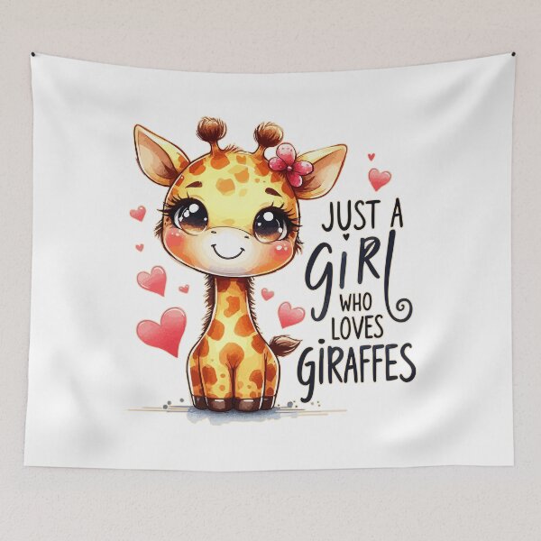Item preview, Just a Girl Who Loves Giraffes designed and sold by TomFrontierArt.