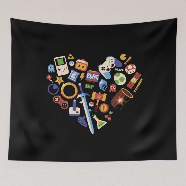 Item preview, Love Gamer Vintage by Tobe Fonseca designed and sold by Tobe Fonseca®.