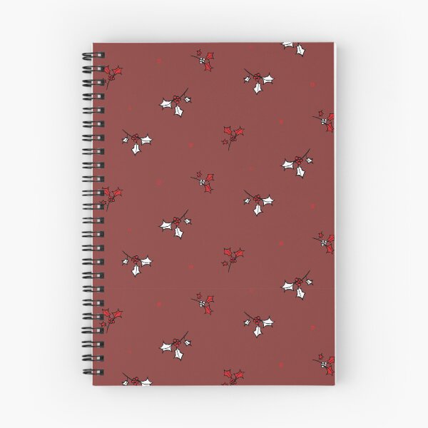 Item preview, Christmas holly on burgundy background designed and sold by SylSam Creations.