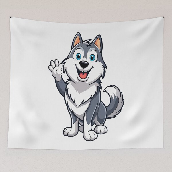 Item preview, Friendly Malamute Wagging Tail designed and sold by iwcus.