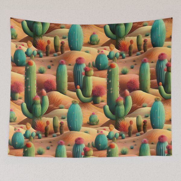 Item preview, Prickly Perfection: A perfect pattern featuring cacti in all their glory, showcasing their unique shapes, sizes, and colors. designed and sold by Grang Art Artistic Designs.