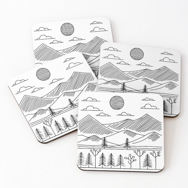 Item preview, Minimalist Mountain Landscape designed and sold by lavavamp.