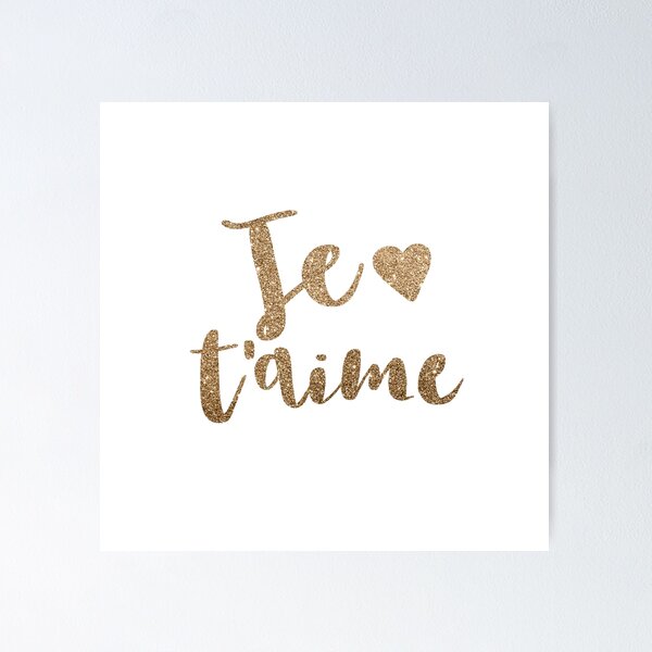 Je t’aime by Alice Monber Poster
