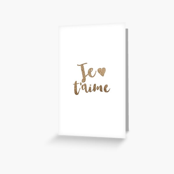 Je t’aime by Alice Monber Greeting Card